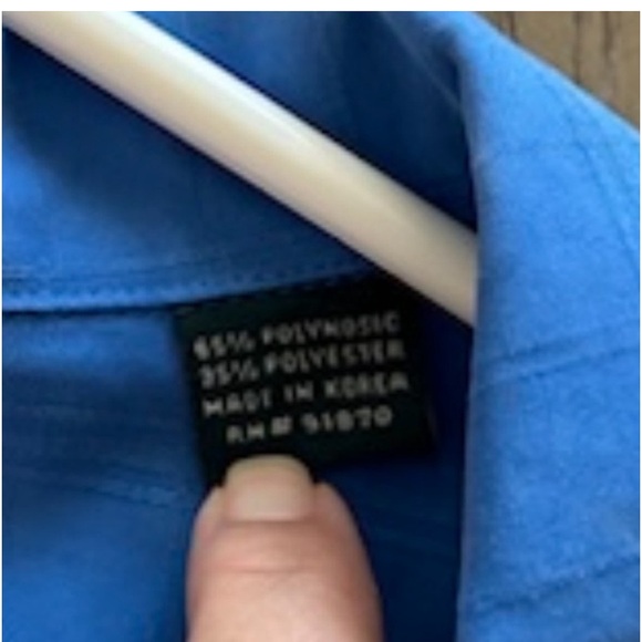 Bolle royal blue short sleeve men's shirt size L - Picture 5 of 10